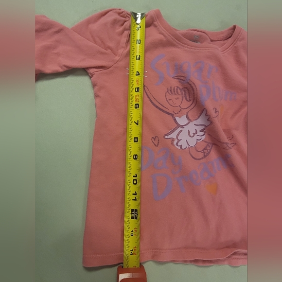 Old Navy 5T  Long-Sleeve Pink Shirt with Sugar Plum Daydreams - Picture 6 of 6